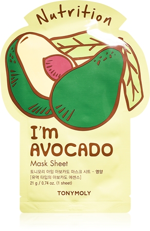 TONYMOLY I'm AVOCADO maschera viso nutriente in tessuto effetto idratante