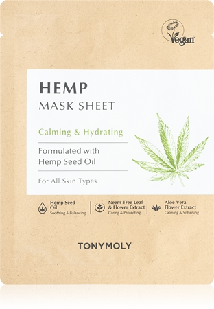 TONYMOLY HEMP soothing sheet mask with hemp oil