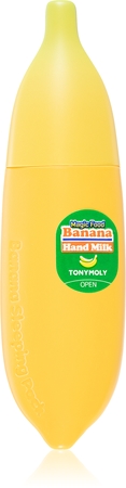 TONYMOLY Magic Food Banana Hand Milk nourishing hand cream with shea butter