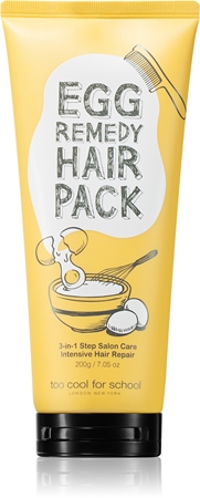 Too Cool For School Egg Remedy Hair Pack Nourishing and Moisturising Hair Mask
