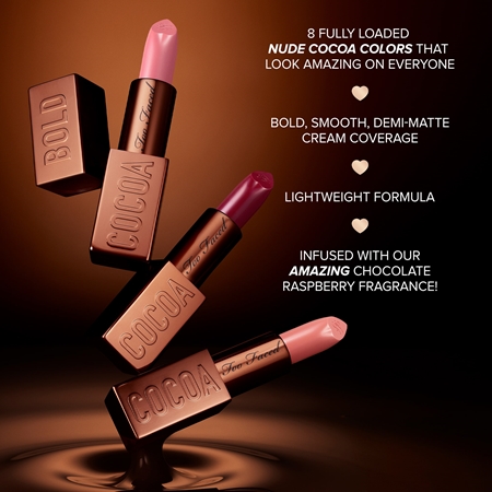 Too Faced Cocoa Bold Lipstick Cremiger Lippenstift