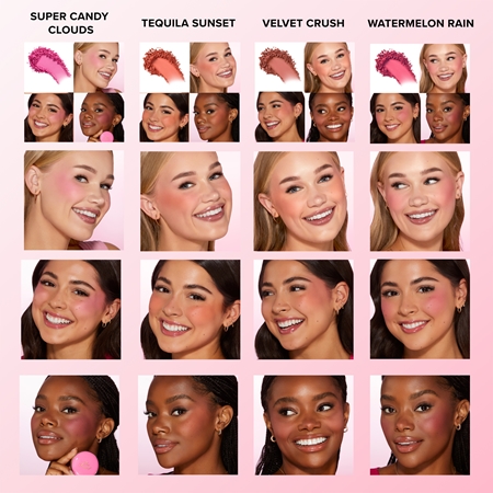 Too Faced Cloud Crush Blush kompakt arcpirosító tükörrel