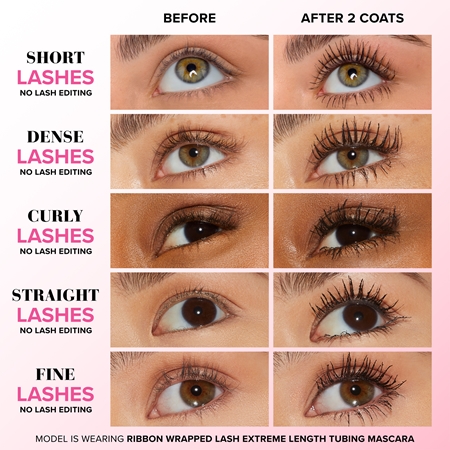 Too Faced Ribbon Wrapped Lash Extreme Lenght Mascara Travel Size maskara za podaljšanje za volumen in vihanje trepalnic