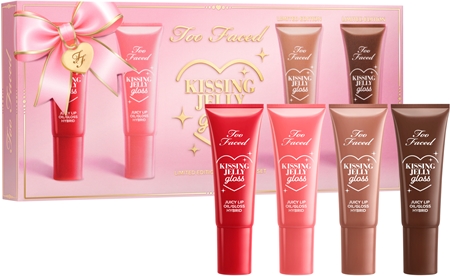 Too Faced Holiday Kissing Jelly Lip Oil Gloss Collection Dāvanu komplekts