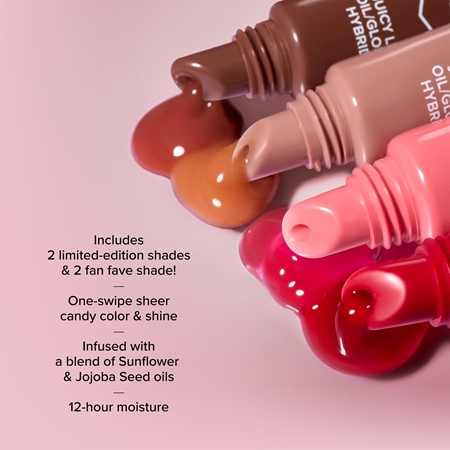 Too Faced Holiday Kissing Jelly Lip Oil Gloss Collection Dāvanu komplekts