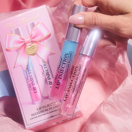 Too Faced Holiday Lip Injection Maximum Plump Lip Gloss Duo подарунковий набір