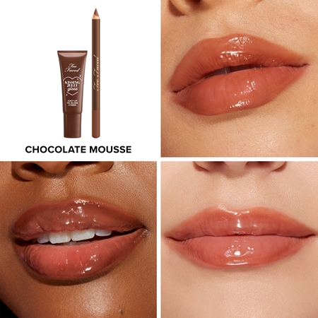 Too Faced Holiday Chocolate Mousse Lip Kit poklon set