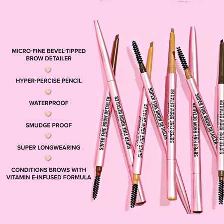 Too Faced Super Fine Brow Detailer Eyebrow Pencil ilgai išliekančio antakių kontūro pieštukas