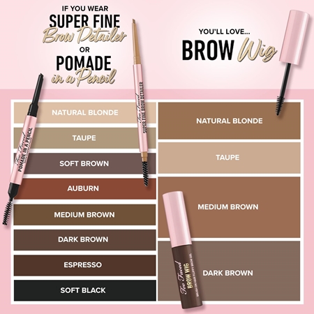 Too Faced Super Fine Brow Detailer Eyebrow Pencil ilgai išliekančio antakių kontūro pieštukas