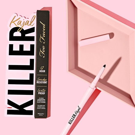 Too Faced Killer Kajal 12 Hour Longwearing Intense Black Eyeliner Ilgnoturīgs acu zīmulis