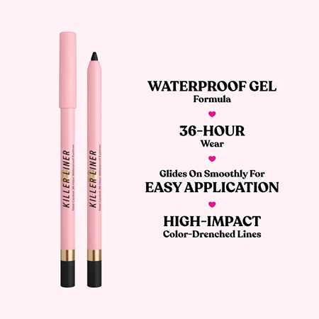 Too Faced Killer Liner 36 Hour Waterproof Gel Eyeliner Pencil vandeniui atsparus gelinis akių kontūro pieštukas ilgai išliekančio poveikio