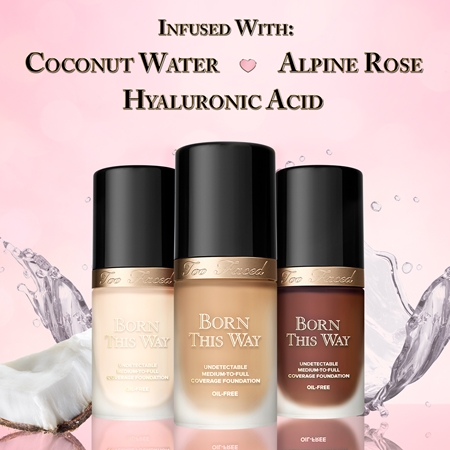 Too Faced Born This Way Flawless Coverage Natural Finish Foundation deckendes Make-up für ein natürliches Aussehen