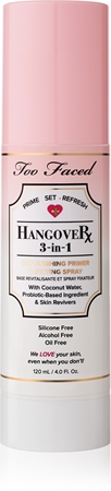Too Faced Hangover 3-in-1 Replenishing Primer & Setting Spray Primer und Fixierspray in einem mit einer erfrischenden Wirkung