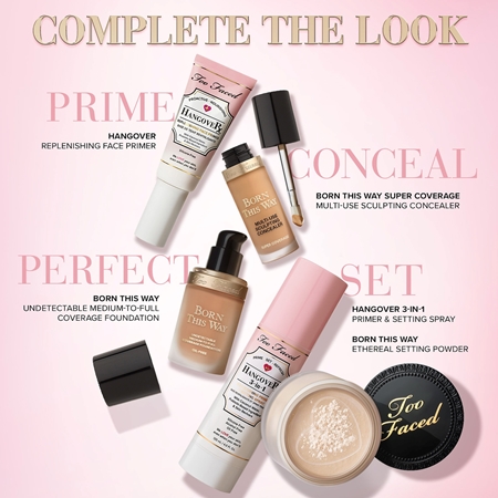 Too Faced Hangover 3-in-1 Replenishing Primer & Setting Spray Primer und Fixierspray in einem mit einer erfrischenden Wirkung