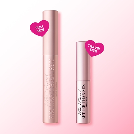 Too Faced Better Than Sex Mascara Travel Size maksimalią apimtį suteikiantis blakstienų tušas