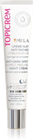 Topicrem MELA Corrective Night Cream creme de noite corretor anti-manchas de pigmentação
