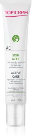 Topicrem AC Active Care soins actifs pour peaux sensibles sujettes à l'acné