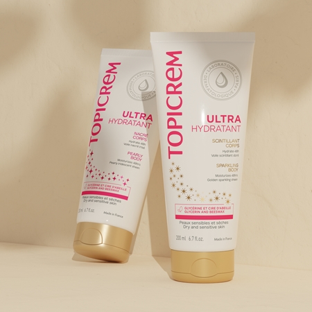 Topicrem UH BODY Ultra-Moisturizing Sparkling Body leite corporal intensamente hidratante com glitter