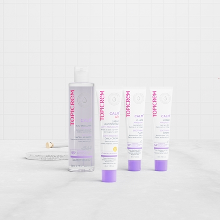 Topicrem UH FACE CALM+ Soothing Fluid Lindrande och fuktgivande vätska För intolerant hud