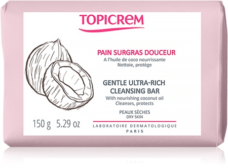 Topicrem AD Gentle Ulta-Rich Cleansing Bar sapone detergente delicato per corpo e viso
