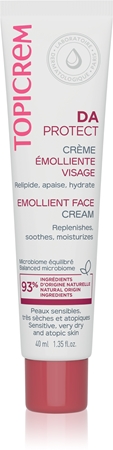 Topicrem DA Emollient Face Cream успокояващ крем за суха атопична кожа