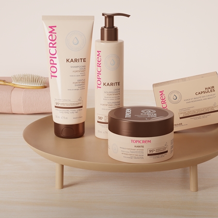 Topicrem KARITÉ Gentle Fortifying Shampoo posilující šampon pro oslabené vlasy