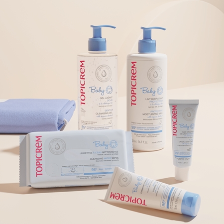 Topicrem BABY Cleansing Water Wipes Toalhitas húmidas para a limpeza das crianças
