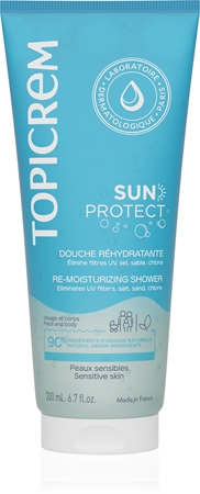Topicrem Sun Protect Re-Moisturizing Shower hydratační sprchový gel po opalování