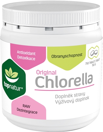 Topnatur Chlorella tablety na podporu trávenia