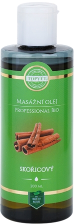 Green Idea Professional Bio masážní olej skořice