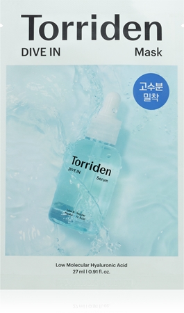 Torriden Dive In Mask masque hydratant en tissu pour une peau lumineuse