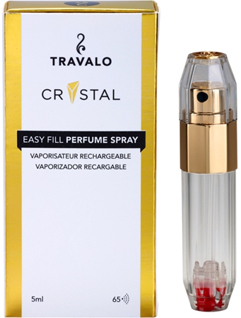 Travalo Crystal Gold punjivi raspršivač parfema gold