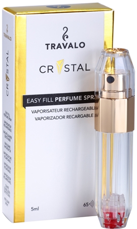 Travalo Crystal Gold punjivi raspršivač parfema gold
