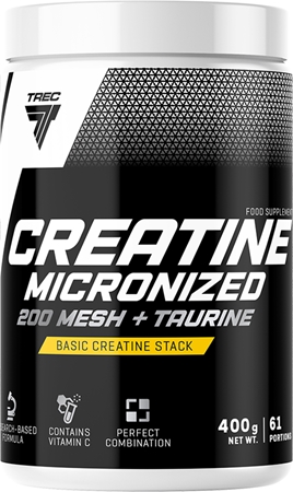 Trec Nutrition Creatine Micronized 200 Mesh + Taurine zwiększenie wydolności fizycznej