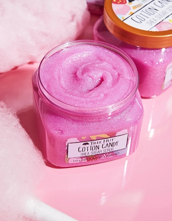 Tree Hut Cotton Candy Shea Sugar Scrub sokerikuorinta vartalolle