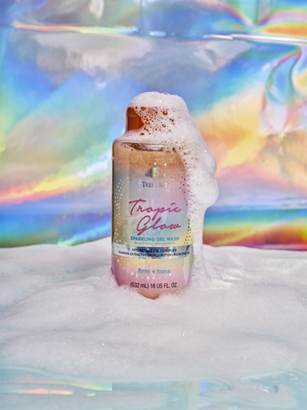 Tree Hut Tropic Glow Foaming Gel Wash Moisturizing Shower Gel for luminous shine