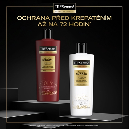 TRESemmé Keratin Smooth kondicionér pro nepoddajné a krepatějící se vlasy