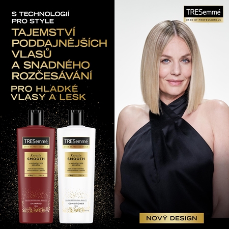 TRESemmé Keratin Smooth kondicionér pro nepoddajné a krepatějící se vlasy