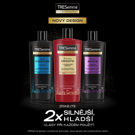 TRESemmé Keratin Smooth kondicionér pro nepoddajné a krepatějící se vlasy