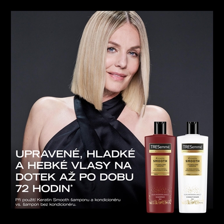 TRESemmé Keratin Smooth kondicionér pro nepoddajné a krepatějící se vlasy