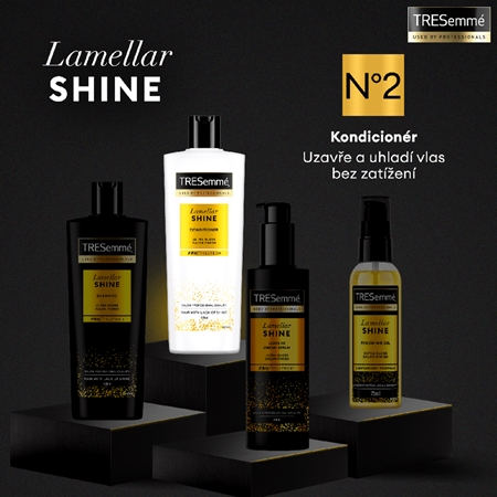 TRESemmé Lamellar Shine rozjasňující kondicionér pro lesk a snadné rozčesávání vlasů