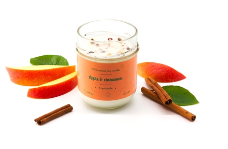 Tropicandle Apple & Cinnamon aromatizēta svece