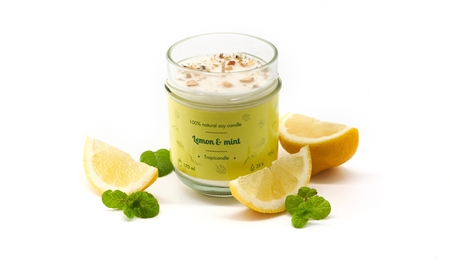 Tropicandle Lemon & Mint dišeča sveča