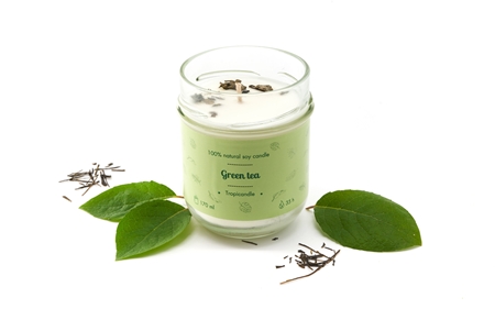 Tropicandle Green Tea scented candle