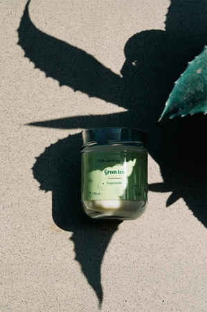 Tropicandle Green Tea scented candle
