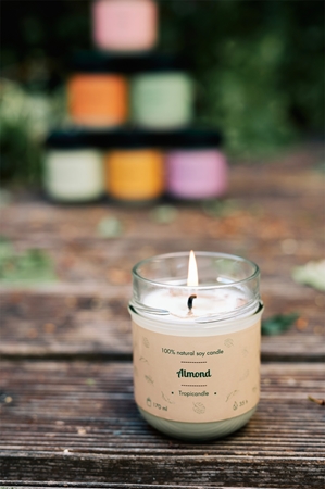 Tropicandle Almond scented candle