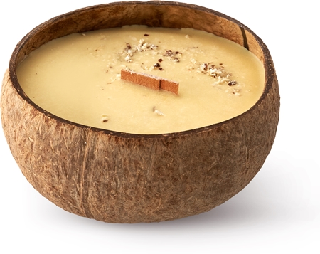 Tropicandle Almond mirisna svijeća s drvenim fitiljem