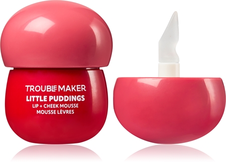 Trouble Maker Little Pudding Lip + Cheek Mousse Multi-Purpose Makeup for Lips and Face