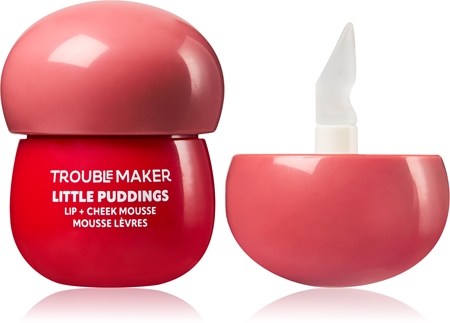 Trouble Maker Little Pudding Lip + Cheek Mousse Multi-Purpose Makeup for Lips and Face