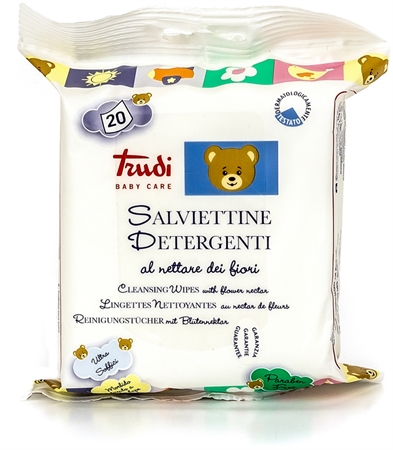 Trudi Baby Care čisticí vlhčené ubrousky s květinovým nektarem